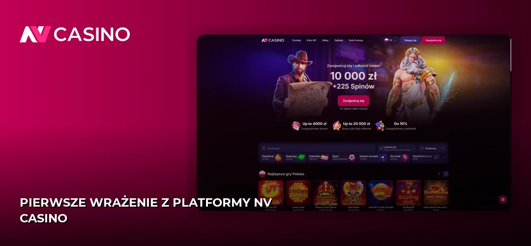 Pierwsze wrażenie z platformy NV Casino