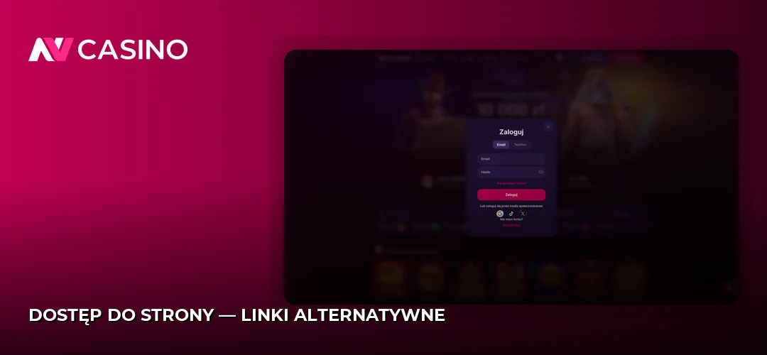 Dostęp do strony — linki alternatywne