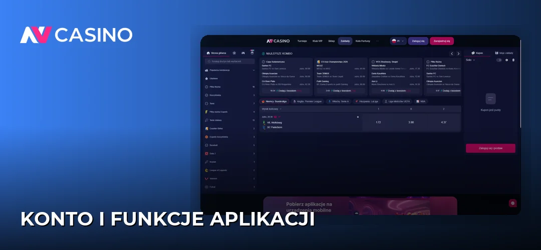 Zrzut ekranu strony NV Casino